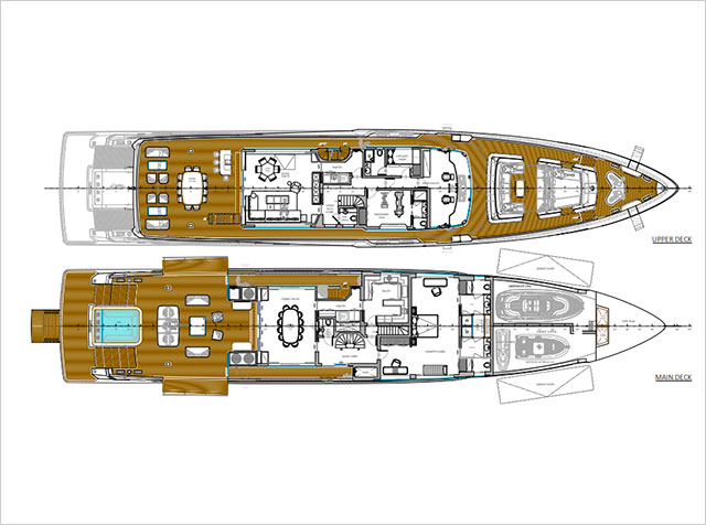 Projet Enzo 50m, nouvelle construction, moins de 500 Tonnes Brutes. Livraison 2025 - Yacht 50m, nouvelle construction, livraison 2025