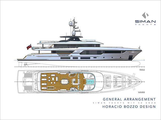 Projet Tide 50m, nouvelle construction, moins de 500 Tonnes Brutes. Livraison 2027 - Yacht 50m, nouvelle construction, livraison 2027